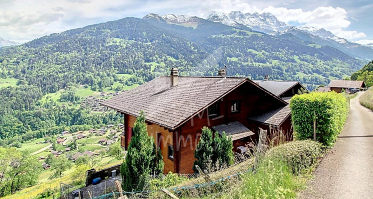 Chalet en madrier, vue exceptionnelle et imprenable image 10