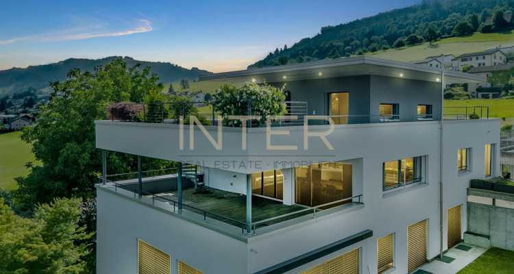 Grosszügige Attika-Maisonette zum Wohlfühlen in Ebikon - 5.5-Zimmerwohnung mit Panoramasicht image 1