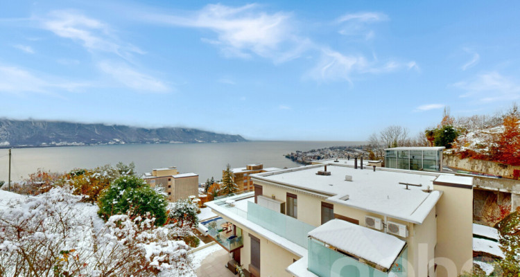 Rez-de-jardin d?exception avec piscine chauffée et vue lac?Alpes image 1