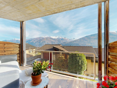 Maison contiguë à Savièse avec vue panoramique et studio attenant image 2