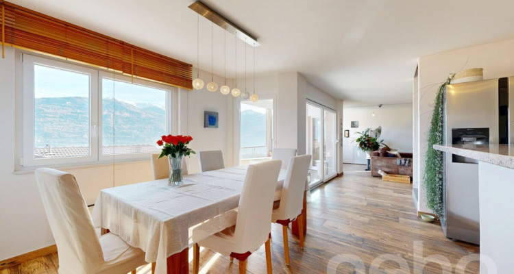 Maison contiguë à Savièse avec vue panoramique et studio attenant image 8