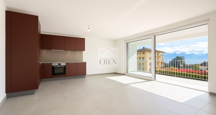 Appartement 3,5 pièces neuf de 88 m2 avec balcon-terrasse de 40m2 à louer à Conthey image 2