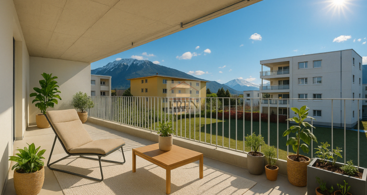Appartement 3,5 pièces neuf de 88 m2 avec balcon-terrasse de 40m2 à louer à Conthey image 1