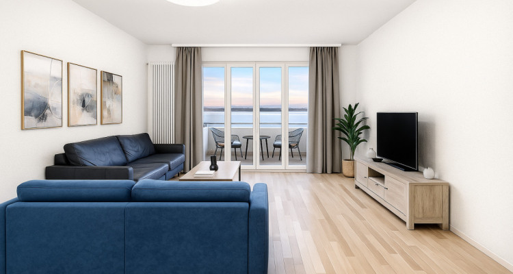 Vue lac panoramique 180° – Appartement meublé d’exception image 3