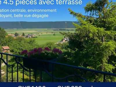 Cernier ? Situation centrale, environnement verdoyant, belle vue dégagée image 1