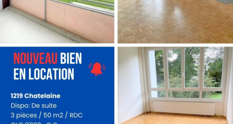 3 pièces avec balcon à Châtelaine image 1