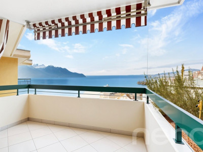 Superbe 4.5 pièces entièrement rénové avec vue lac, parking et cave image 1