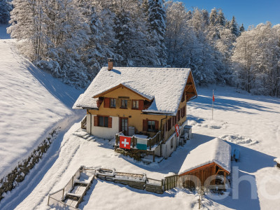 Magnifique chalet rénové - grand terrain et bord de rivière à Etivaz image 1