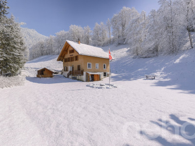 Magnifique chalet rénové - grand terrain et bord de rivière à Etivaz image 9