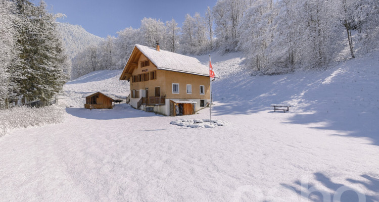 Magnifique chalet rénové - grand terrain et bord de rivière à Etivaz image 9
