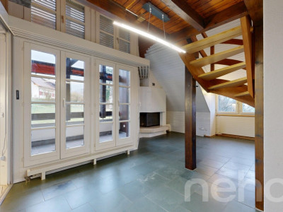 Charmante 3.5-Zimmer-Duplexwohnung mit Blick ins Grüne image 3