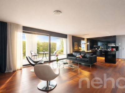 Grosszügige 2.5-Zimmer-Erdgeschosswohnung mit integriertem Keller image 1