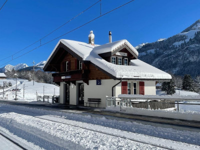 Magnifique ancienne gare du MOB rénovée aux Sciernes d’Albeuve image 12