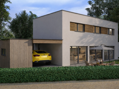 Maison individuelle contemporaine à construire ? Permis en force image 2