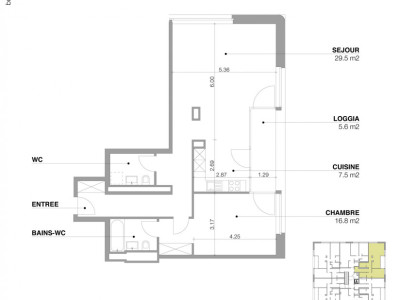 🏠 APPARTEMENT 3 PIÈCES À LOUER – CHÂTELAINE (1219) image 1