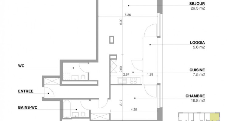 🏠 APPARTEMENT 3 PIÈCES À LOUER – CHÂTELAINE (1219) image 1