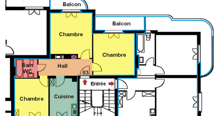 3 pièces au 3ème étage - Rue Sablon 27 à Morges image 1