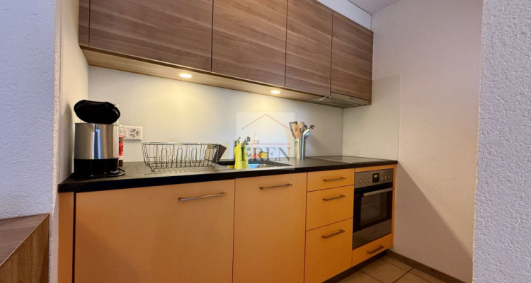 Superbe studio meublé avec balcon sud et vue sur les montagnes à louer aux bains de Saillon image 2