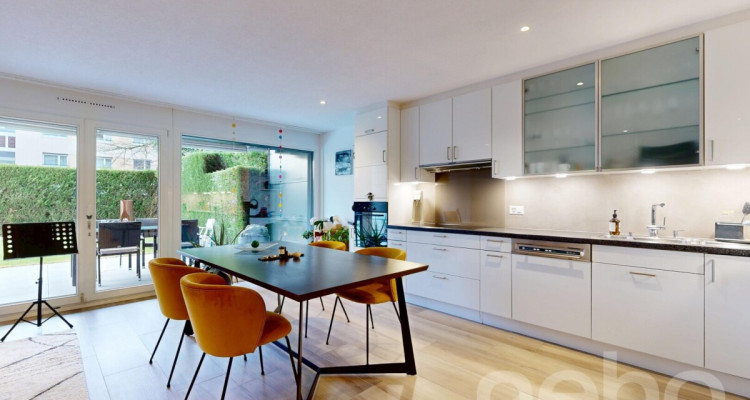 Appartement en rez-de-jardin avec terrasse et jardin à Prangins image 3