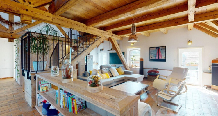 Un loft sous les toits! duplex mansardé au charme incomparable image 3