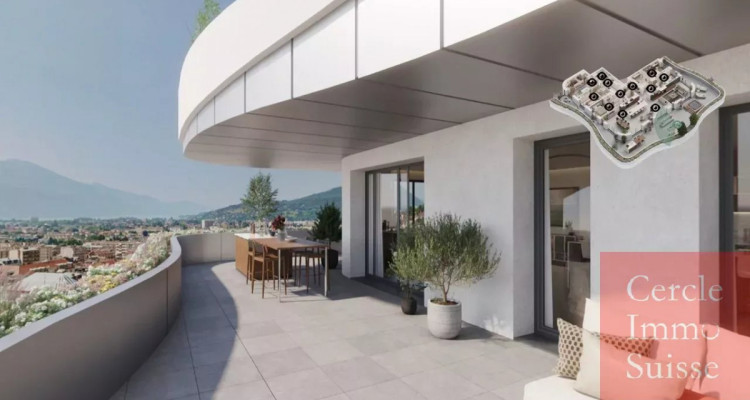 Aix-les-Bains ? Les Nouveaux Thermes T5 attique dernier étage 178 m² avec terrasse de 139 m² image 13