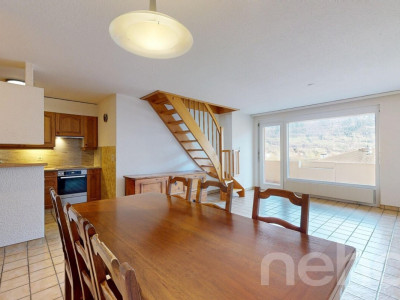 Charmant duplex familial en attique avec vue dégagée sur les montagnes image 8