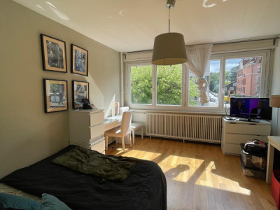 Charmant studio meublé avec balcon – Secteur HUG / Université image 2