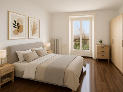 Salon ouvert et finitions en marbre image 3