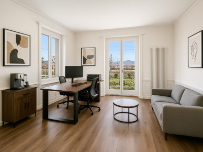 Salon ouvert et finitions en marbre image 4