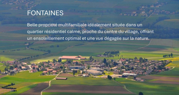 Vivre la tranquillité : propriété multifamiliale moderne au Val-de-Ruz image 1
