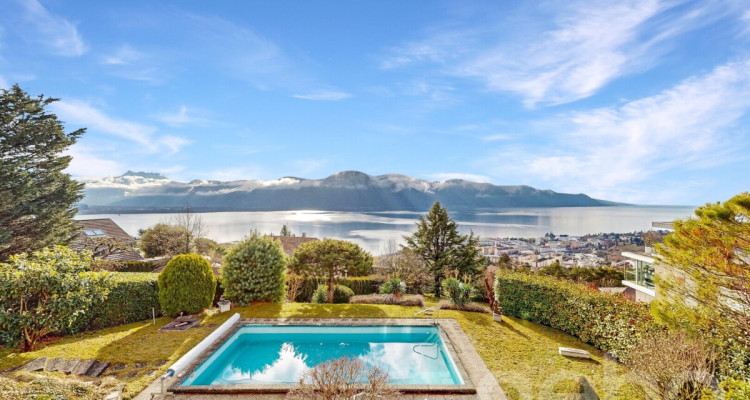 Superbe villa avec piscine et panorama unique sur le lac et les Alpes image 3