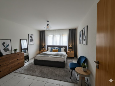 Bel appartement de 4,5 pièces au rez., jardin privatif et places de parc image 6