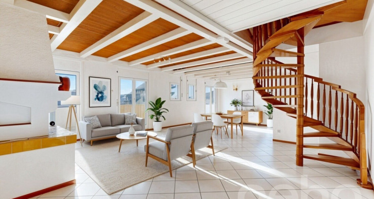 Duplex en attique lumineux avec vue dégagée, sans vis-à-vis image 2