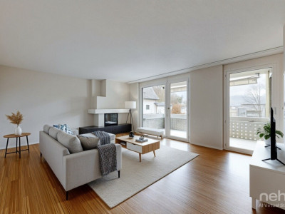 Moderne 4.5-Zimmerwohnung mit Cheminée und Pilatusblick image 1