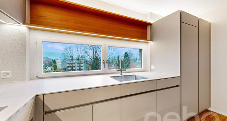 Moderne 4.5-Zimmerwohnung mit Cheminée und Pilatusblick image 3