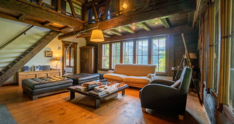 Gryon Immobilier vous propose un joli chalet sans vis à vis proche téléski des Fracherets image 2