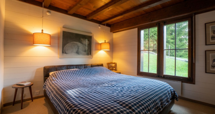 Gryon Immobilier vous propose un joli chalet sans vis à vis proche téléski des Fracherets image 8