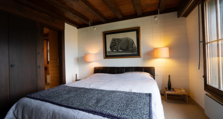 Gryon Immobilier vous propose un joli chalet sans vis à vis proche téléski des Fracherets image 9