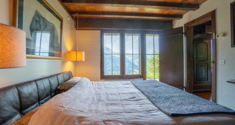 Gryon Immobilier vous propose un joli chalet sans vis à vis proche téléski des Fracherets image 10