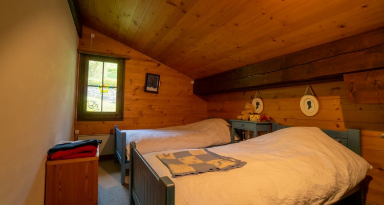 Gryon Immobilier vous propose un joli chalet sans vis à vis proche téléski des Fracherets image 12