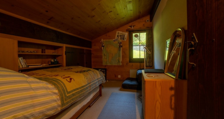 Gryon Immobilier vous propose un joli chalet sans vis à vis proche téléski des Fracherets image 15