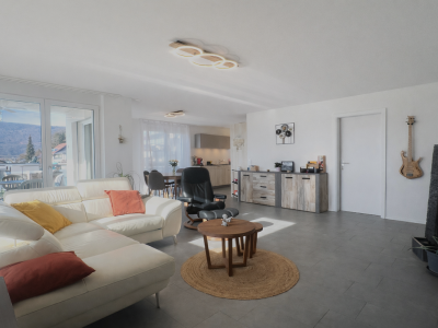 Vue sur les Alpes, lumière et exclusivité : attique contemporain avec terrasse panoramique image 7