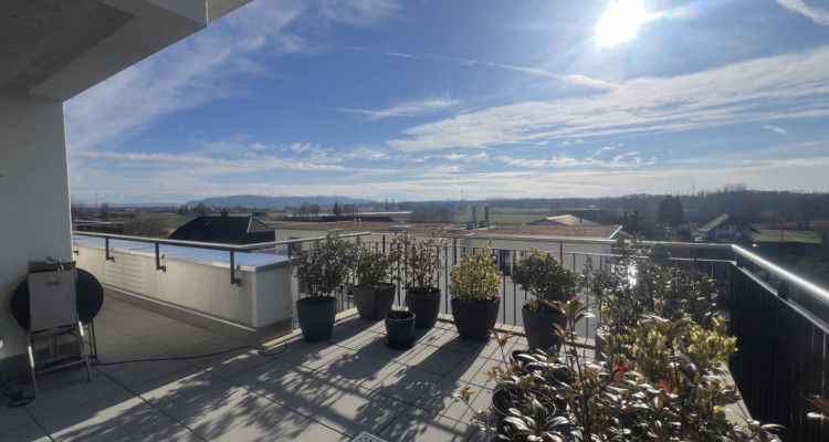 Vue sur les Alpes, lumière et exclusivité : attique contemporain avec terrasse panoramique image 4