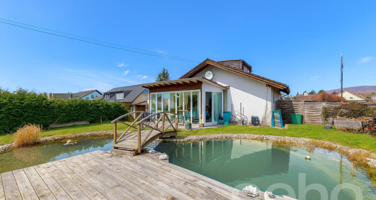 Einfamilienhaus mit grossem Garten, Wintergarten und Teich image 1