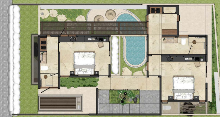 Villa 3 chambres à Ubud – Piscine privée – Nyuh Kuning image 12