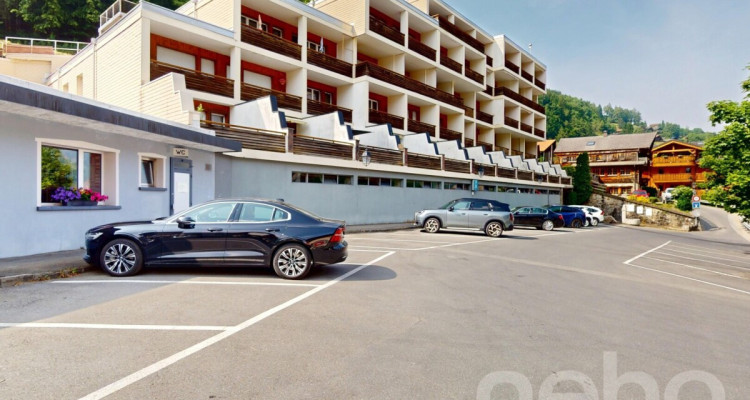 Appartement entièrement rénové plein centre Champéry, vue panoramique image 11