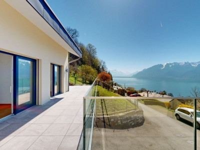 Villa contemporaine dexception à St-Saphorin (Lavaux) – Vue lac panoramique image 13