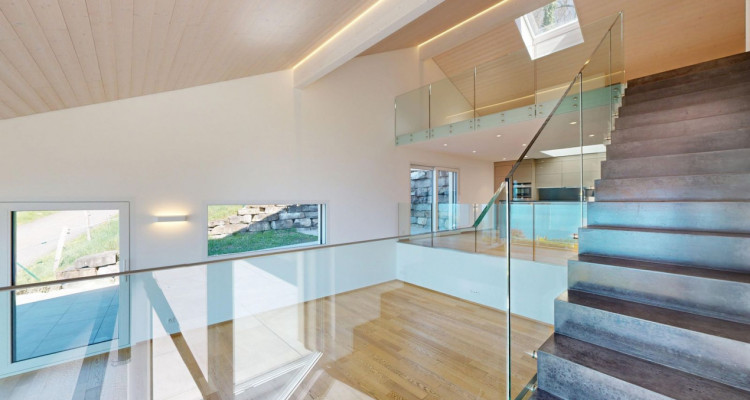 Villa contemporaine dexception à St-Saphorin (Lavaux) – Vue lac panoramique image 10