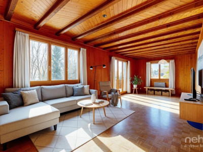 Une opportunité rare : chalet spacieux à fort potentiel à Genolier image 3