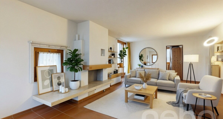 Helle 4.5-Zimmerwohnung mit Cheminée, Balkon, Grünblick. Nähe Thun. image 1